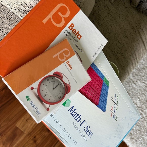 Math-U-See Beta Manipulative’s Box, Instruction Manual & DVD all BRAND NEW! - Picture 1 of 4